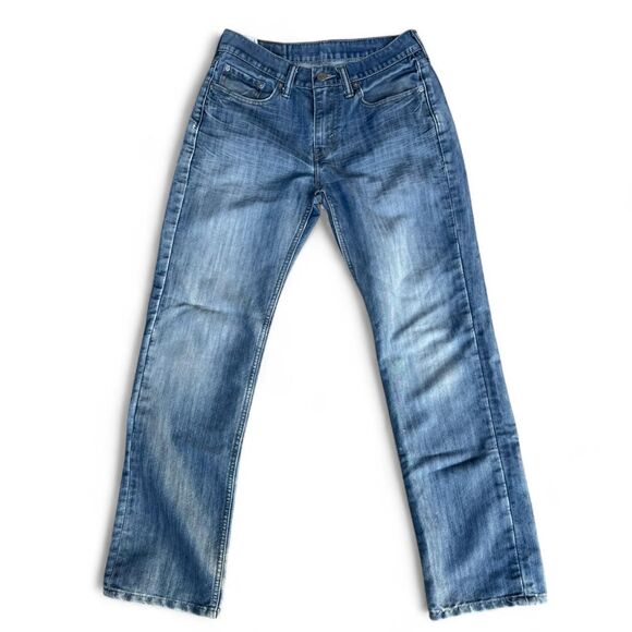 Levi's 514 Straight Fit Women's Jeans Size 26” Light Distressed Wash Striated - Picture 1 of 7